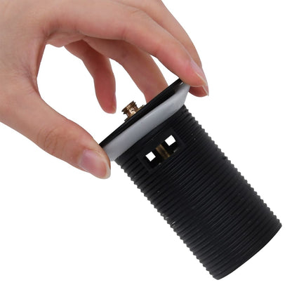 Scarico a Pressione con Funzione Troppopieno Nero 6,4x6,4x9,1cm - homemem39