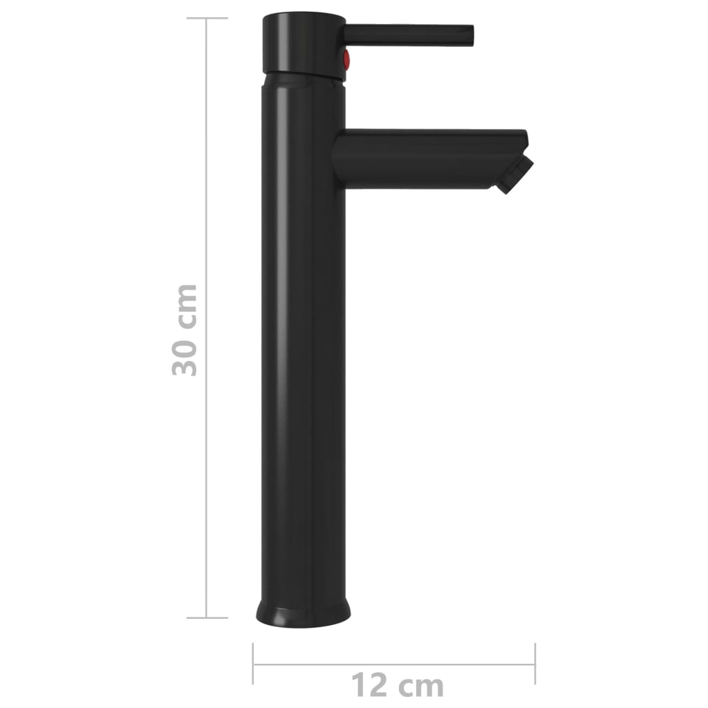 Rubinetto Miscelatore da Bagno Nero 12x30 cm - homemem39