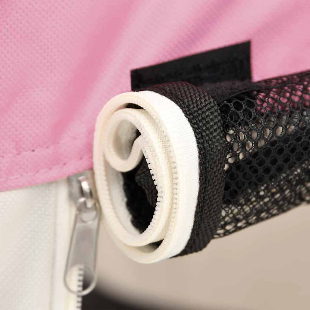 Box per Cani Pieghevole con Borsa Trasporto Rosa 90x90x58 cm | homemem39
