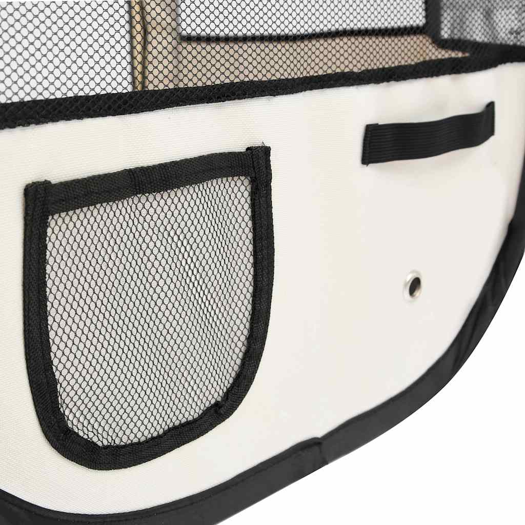 Box per Cani Pieghevole con Borsa Trasporto Blu 145x145x61 cm - homemem39