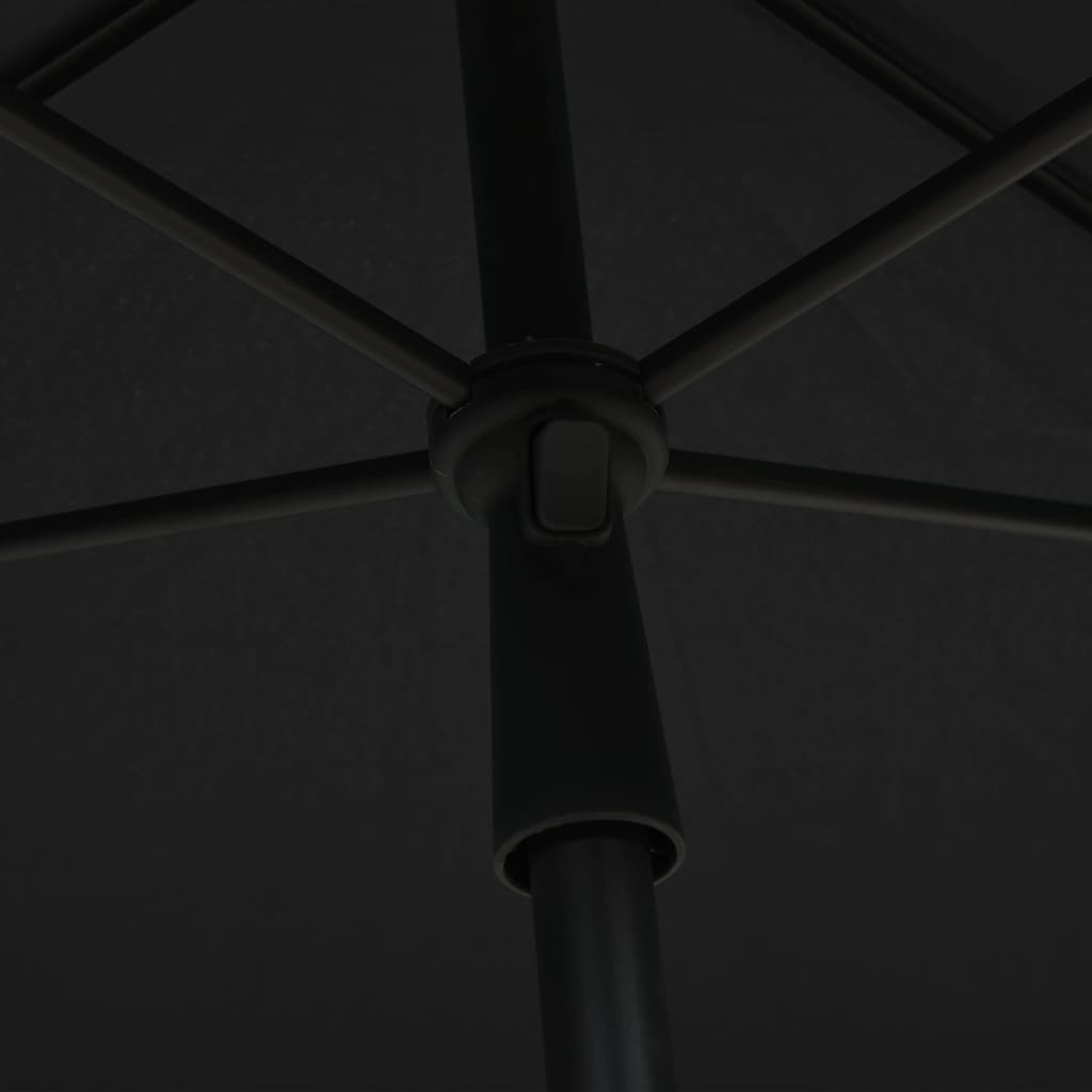 Ombrellone da Giardino con Palo 210x140 cm Antracite - homemem39