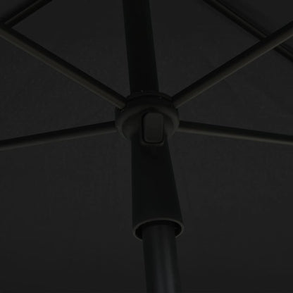Ombrellone da Giardino con Palo 210x140 cm Antracite - homemem39