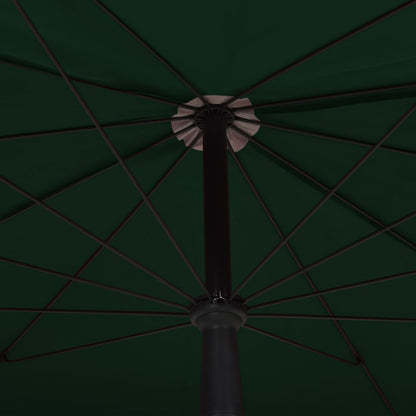 Ombrellone da Giardino con Palo 200x130 cm Verde - homemem39