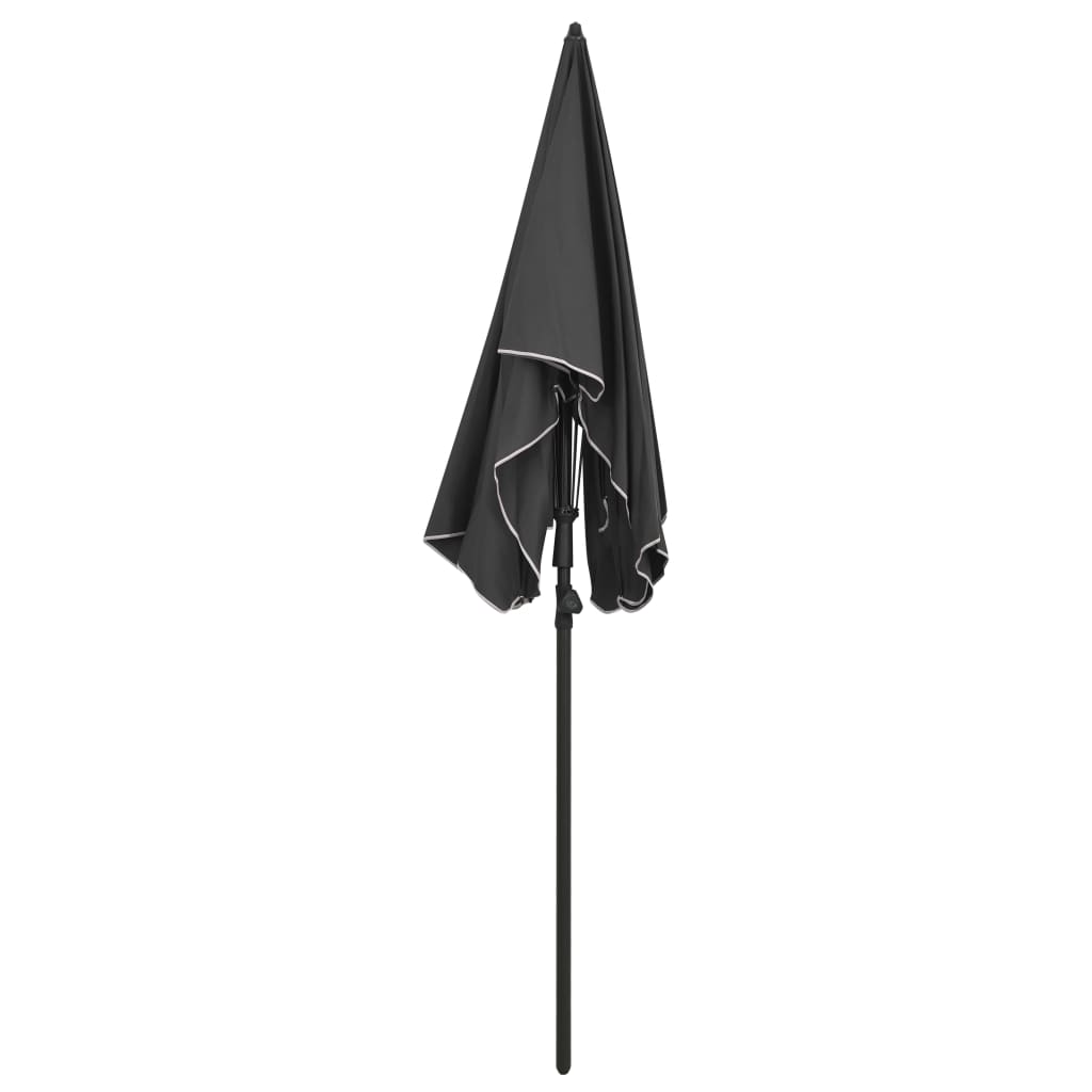 Ombrellone da Giardino con Palo 200x130 cm Antracite | homemem39