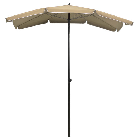 Ombrellone da Giardino con Palo 200x130 cm Tortora - homemem39
