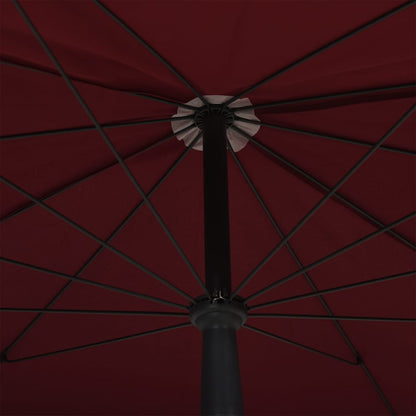 Ombrellone da Giardino con Palo 200x130 cm Rosso Bordò - homemem39