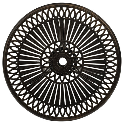 Tavolo da Giardino Bronzo 62x62x65 cm in Alluminio Pressofuso - homemem39