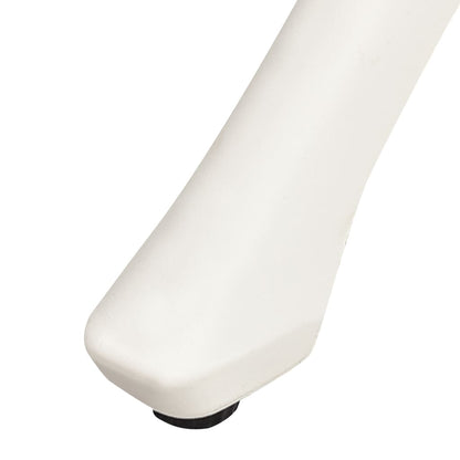 Tavolo da Giardino Bianco 90x90x74 cm in Alluminio Pressofuso | homemem39