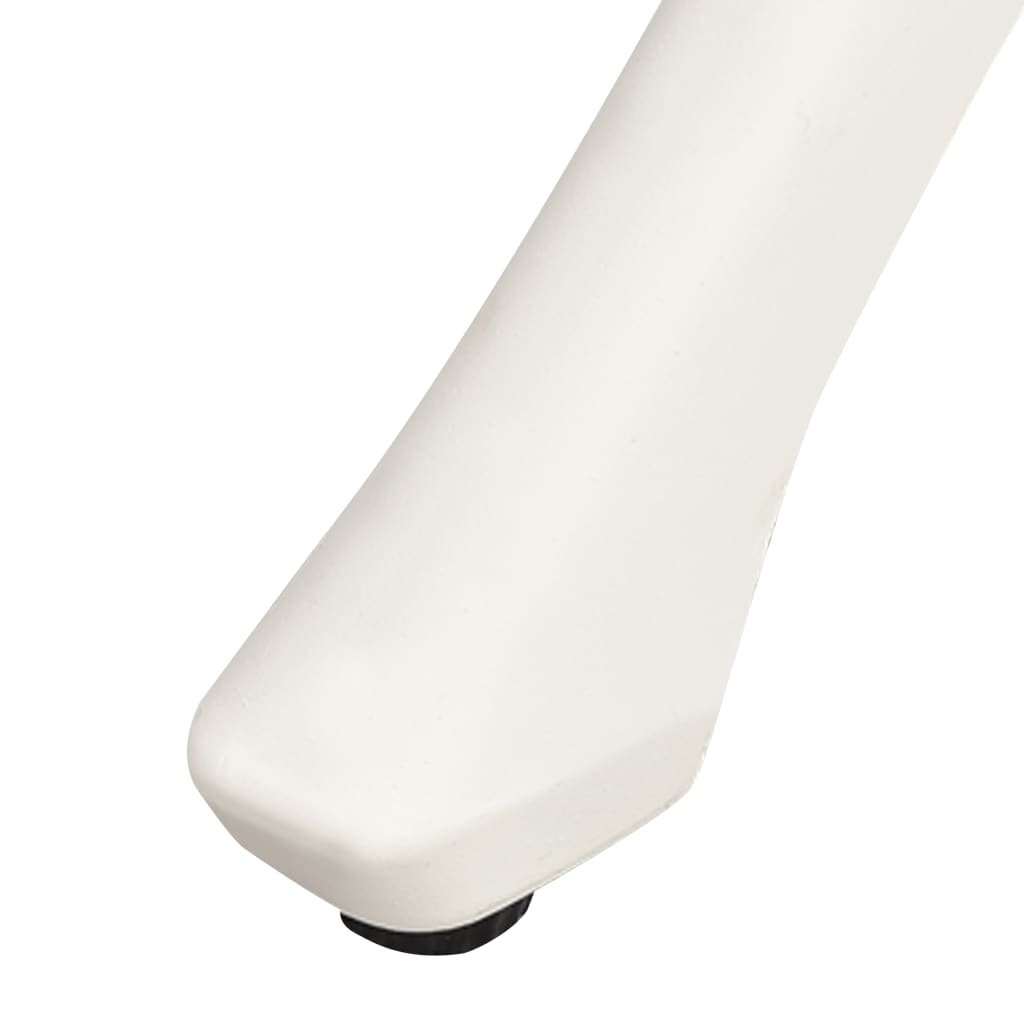 Tavolo da Giardino Bianco 90x90x74 cm in Alluminio Pressofuso - homemem39