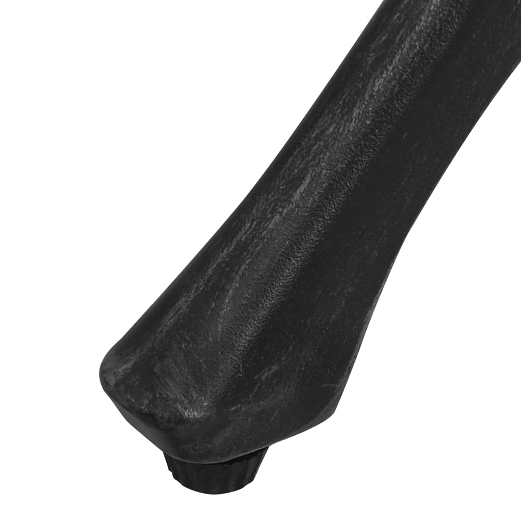 Tavolo da Giardino Nero 90x90x73 cm in Alluminio Pressofuso | homemem39