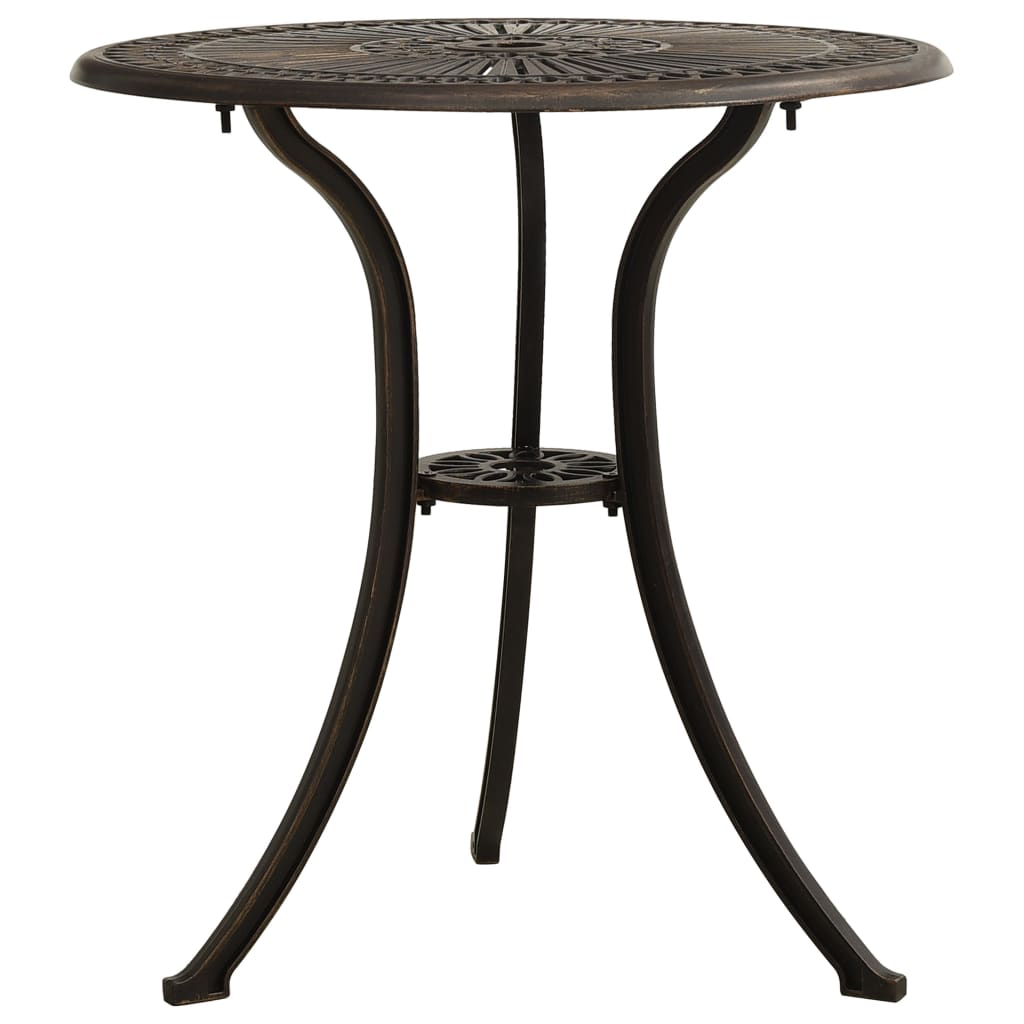 Set da Bistrot 3 pz in Alluminio Pressofuso Bronzo | homemem39