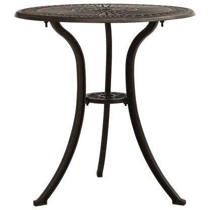 Set da Bistrot 3 pz in Alluminio Pressofuso Bronzo | homemem39