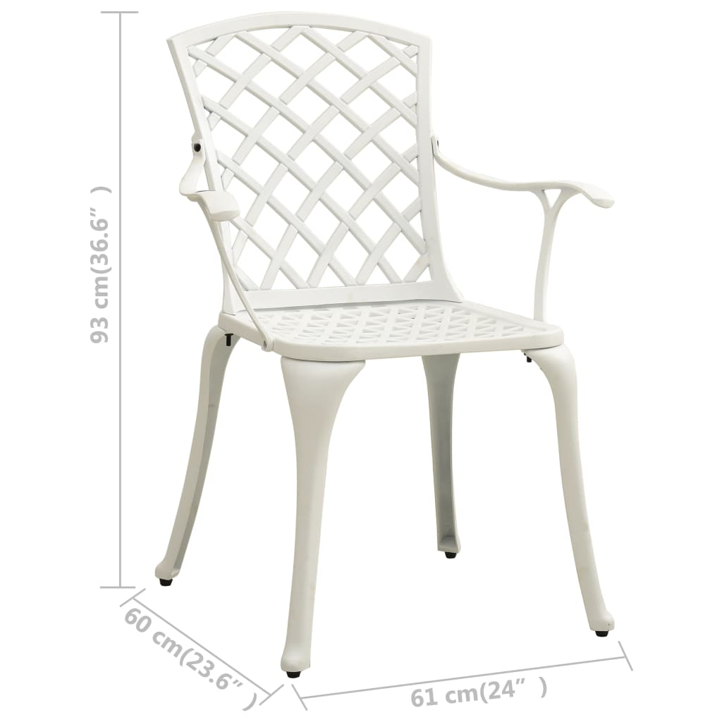 Set da Bar 3 pz in Alluminio Pressofuso Bianco | homemem39