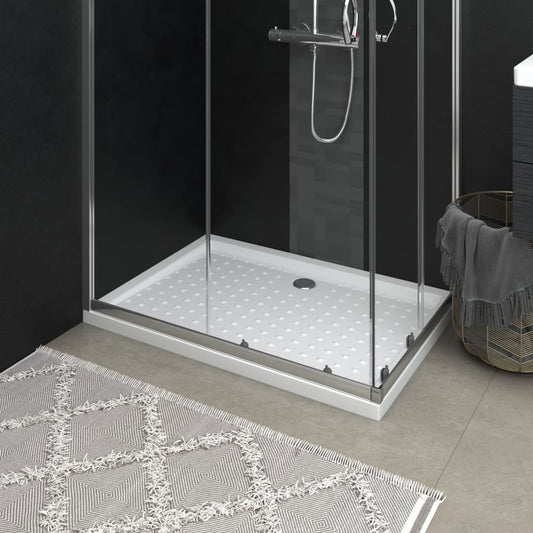 Piatto Doccia con Superficie Puntinata Bianco 70x100x4cm in ABS - homemem39