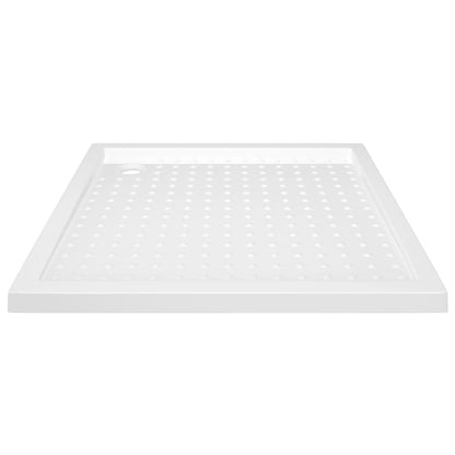 Piatto Doccia con Superficie Puntinata Bianco 80x80x4 cm in ABS - homemem39
