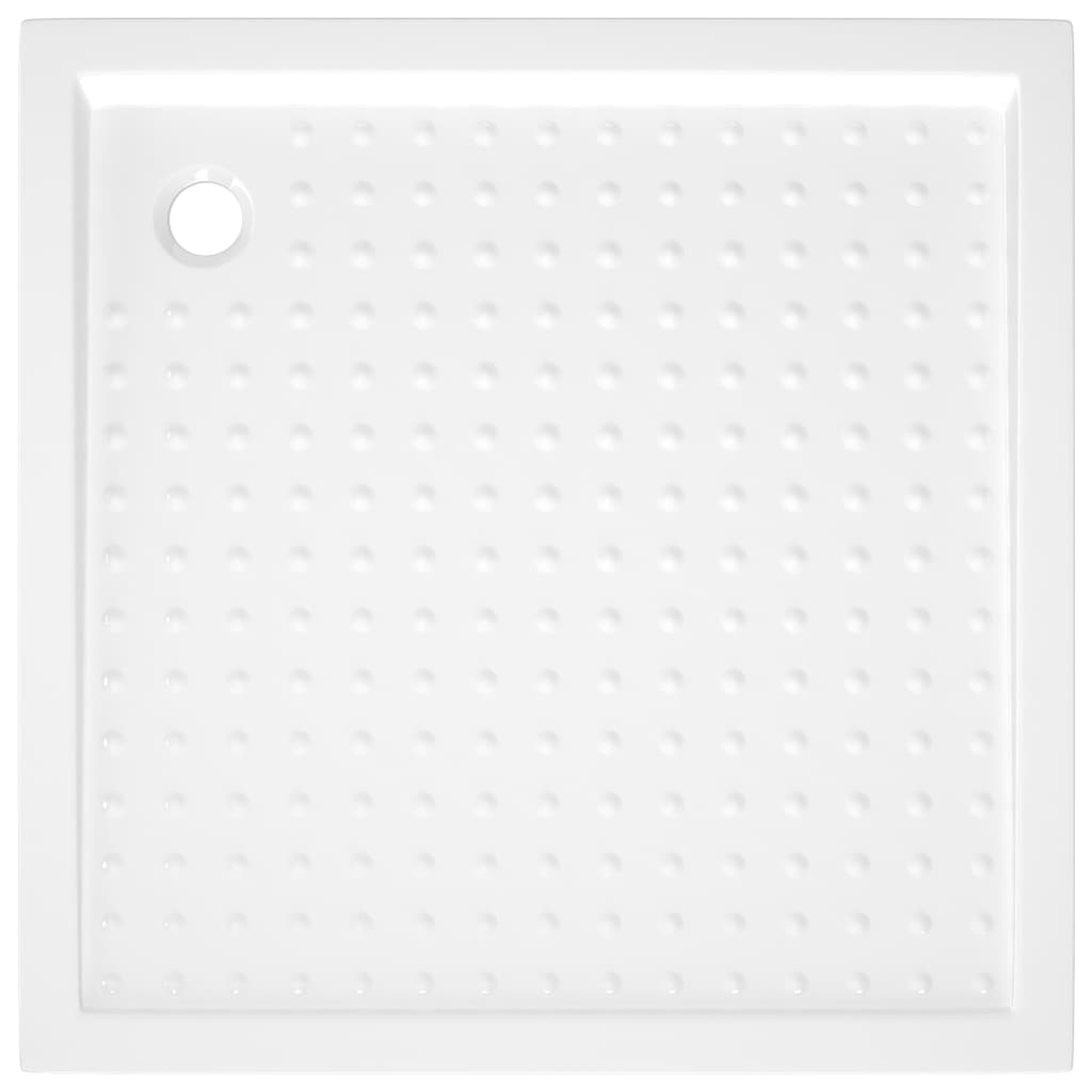 Piatto Doccia con Superficie Puntinata Bianco 80x80x4 cm in ABS - homemem39