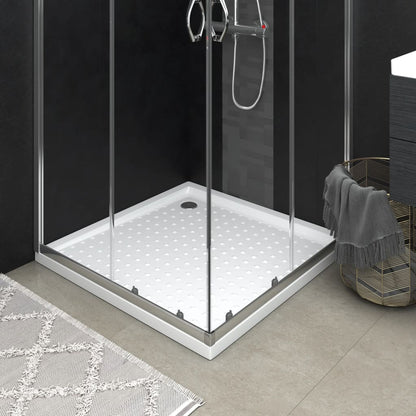 Piatto Doccia con Superficie Puntinata Bianco 80x80x4 cm in ABS - homemem39