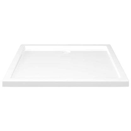 Piatto Doccia in ABS Rettangolare Bianco 80x90 cm - homemem39