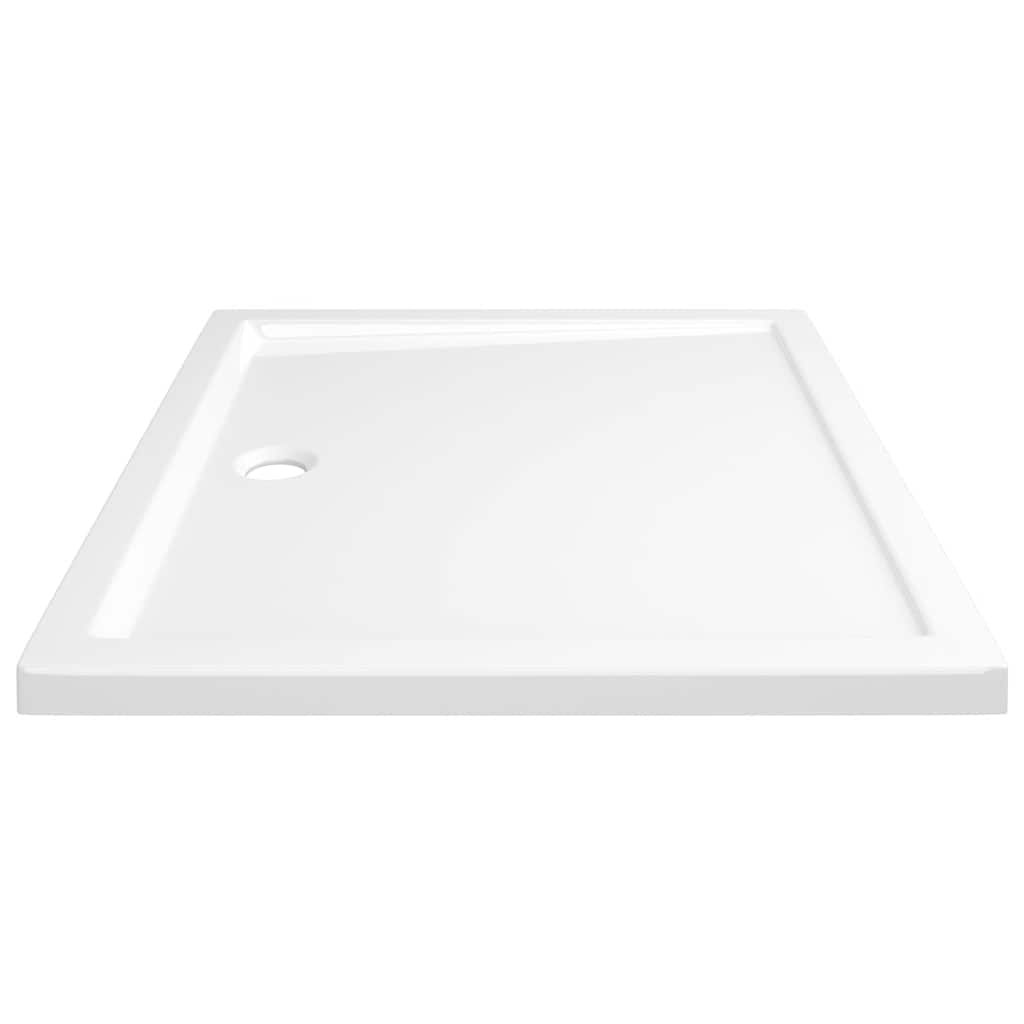 Piatto Doccia in ABS Rettangolare Bianco 80x90 cm - homemem39