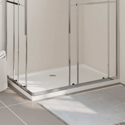Piatto Doccia in ABS Rettangolare Bianco 80x120 cm - homemem39