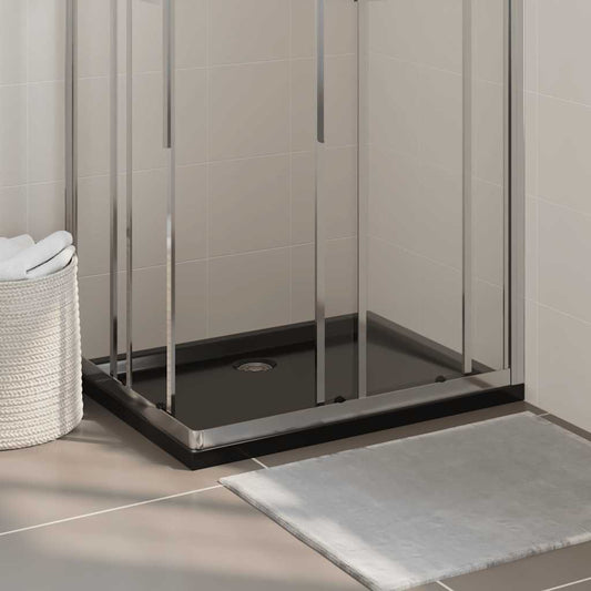 Piatto Doccia in ABS Rettangolare Nero 70x90 cm - homemem39