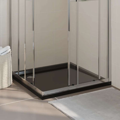 Piatto Doccia Quadrato in ABS Nero 90x90 cm - homemem39