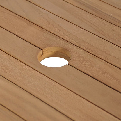 Armadietto da Bagno in Legno di Teak con Lavabi in Marmo Nero - homemem39