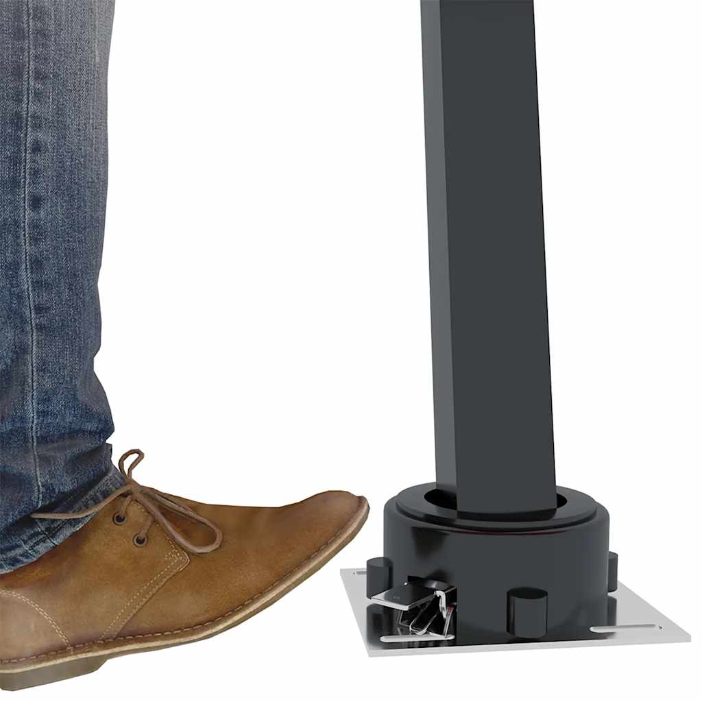 Set Pali per Tenda da Sole Antracite 300x245 cm Ferro - homemem39