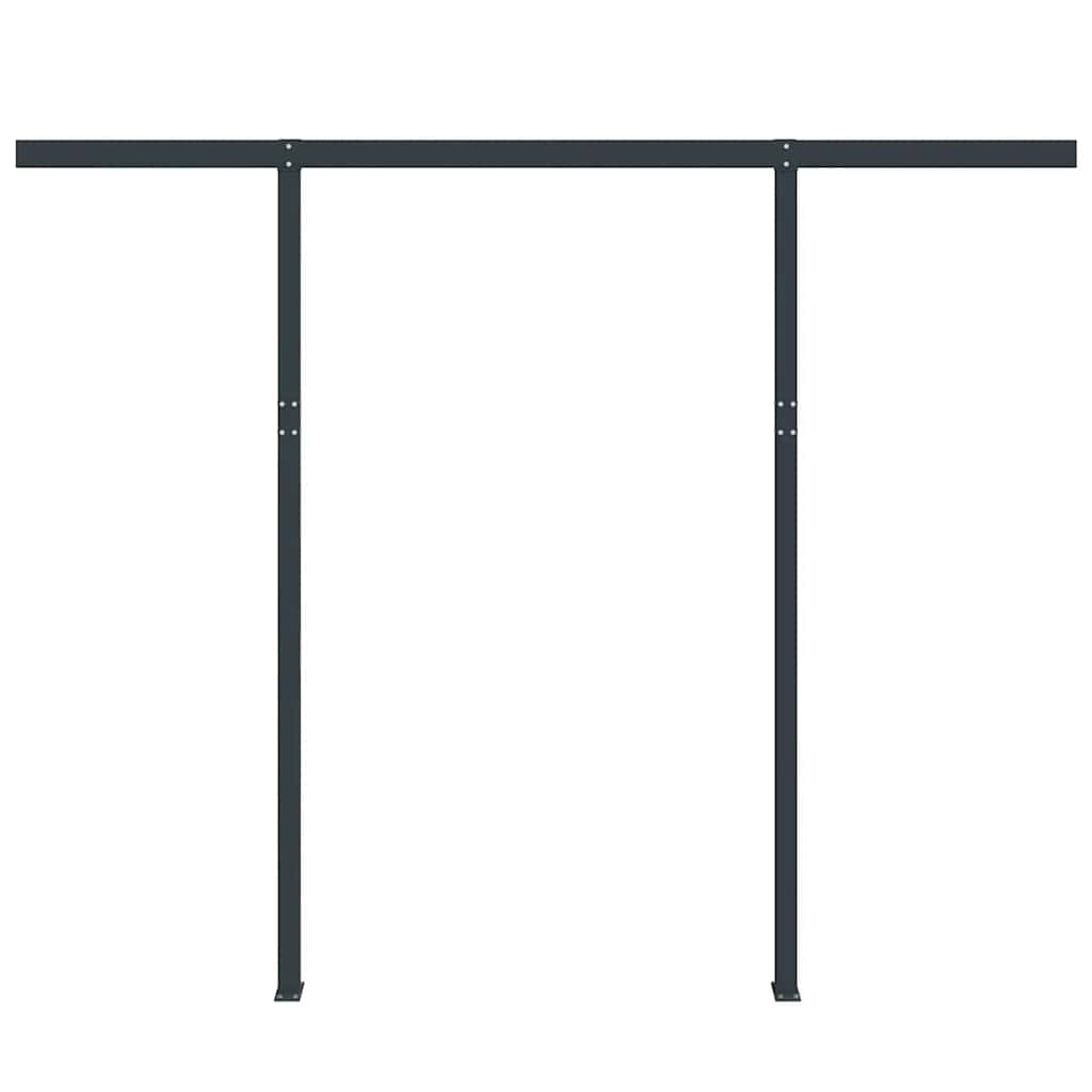 Set Pali per Tenda da Sole Antracite 300x245 cm Ferro