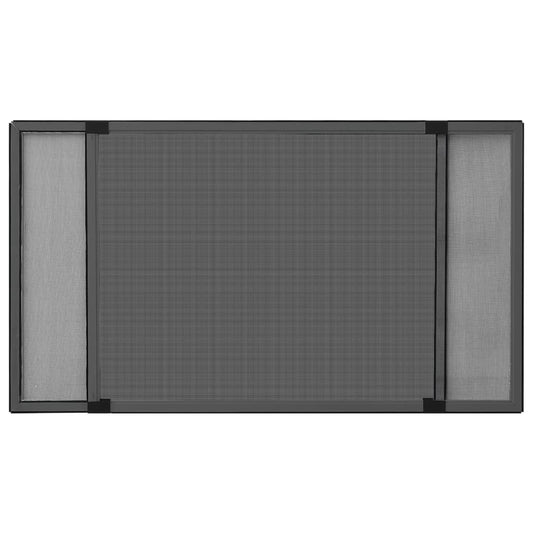 Zanzariera Allungabile per Finestre Antracite (100-193)x75 cm