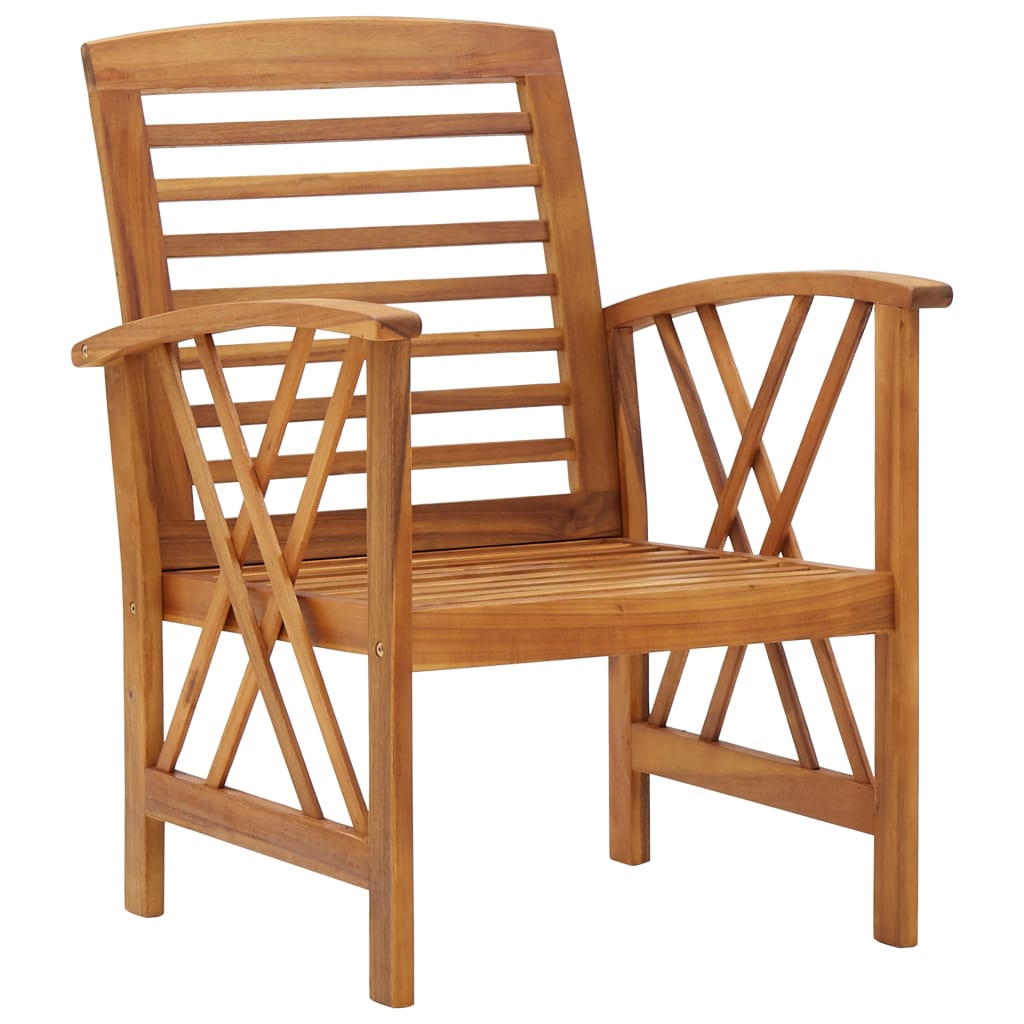 4-piece Garden Sofa Set in Solid Acacia Wood