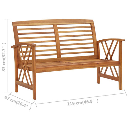 5 pc Garden Sofa Set in Solid Acacia Wood