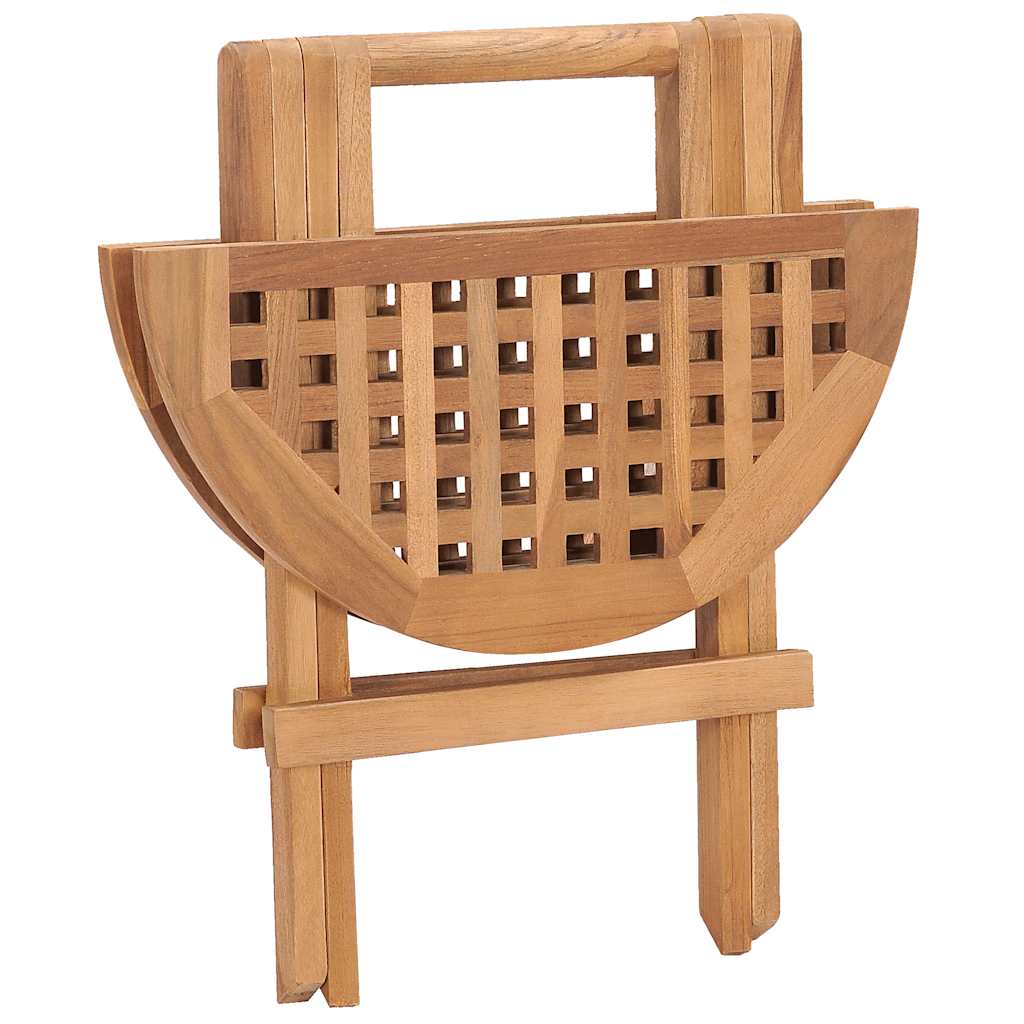 Set da Pranzo da Giardino Pieghevole 3 pz in Massello di Teak | homemem39