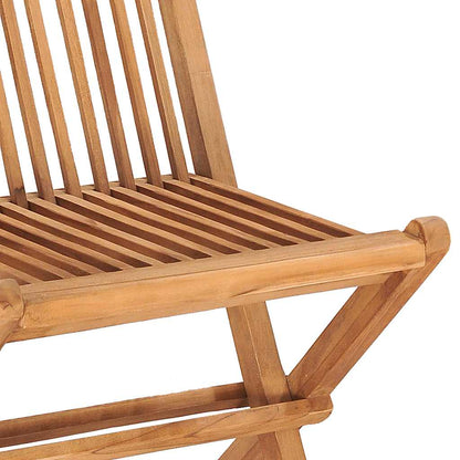 Set da Pranzo da Giardino Pieghevole 3 pz in Massello di Teak | homemem39