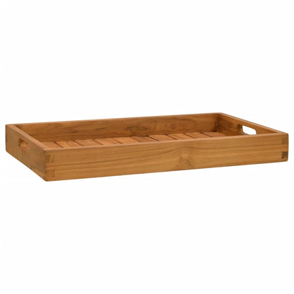 Vassoio da Portata 60x35 cm in Legno Massello di Teak - homemem39