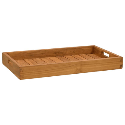 Vassoio da Portata 60x35 cm in Legno Massello di Teak - homemem39