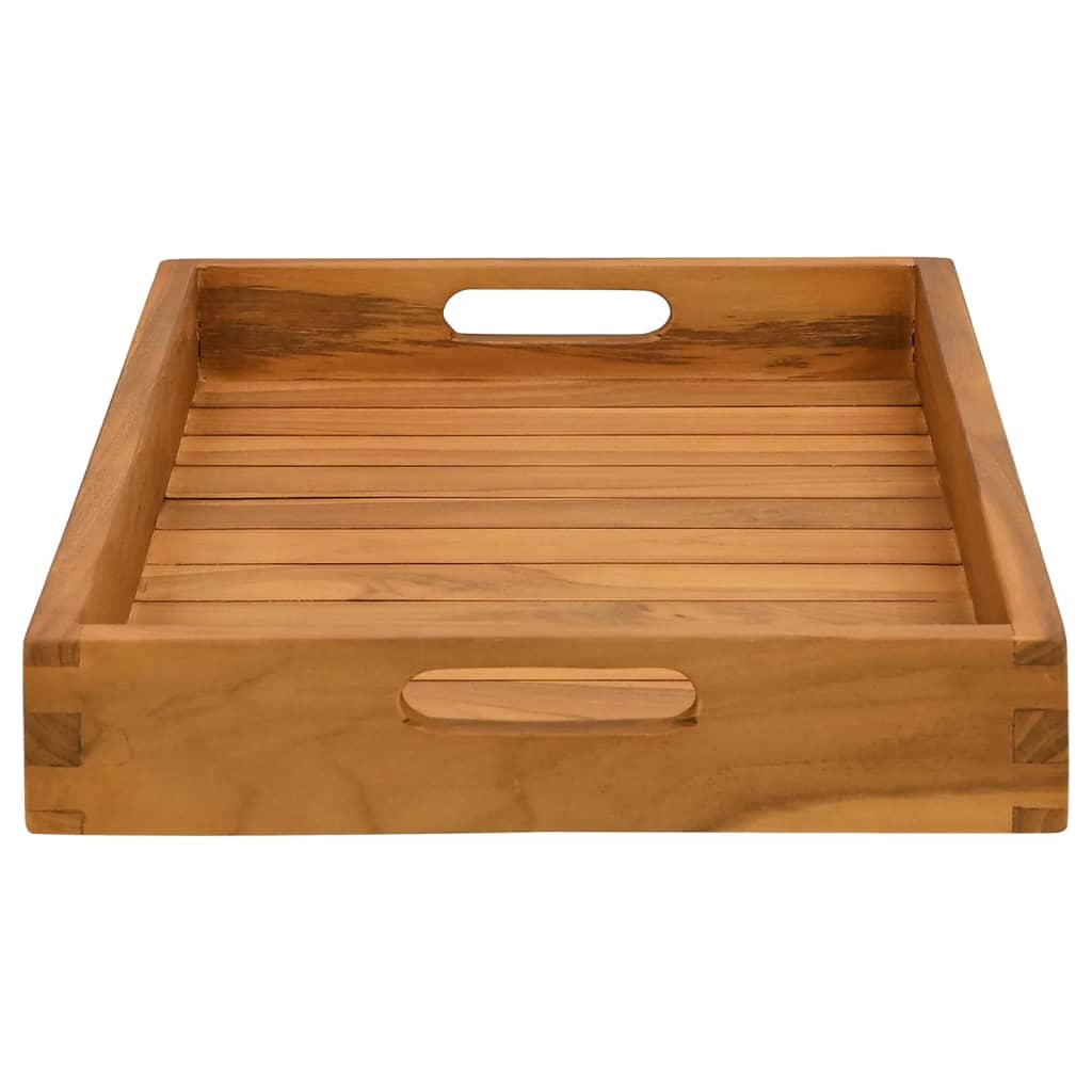 Vassoio da Portata 60x35 cm in Legno Massello di Teak - homemem39