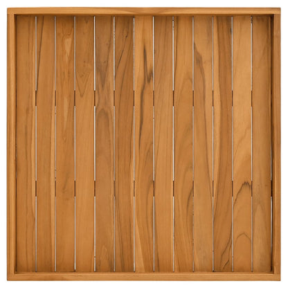 Vassoio da Portata 70x70 cm in Legno Massello di Teak - homemem39