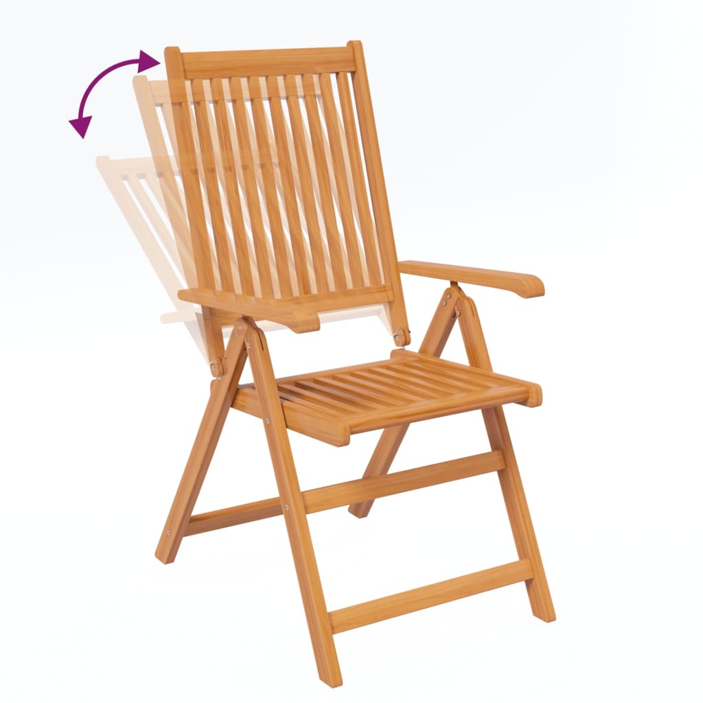 Set da Pranzo da Giardino 5 pz in Legno Massello di Acacia - homemem39