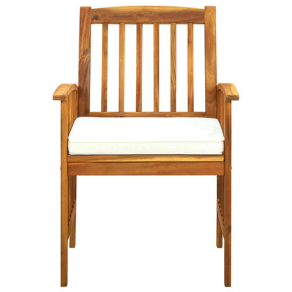 Set da Pranzo da Giardino 9 pz con Cuscini Massello di Acacia - homemem39