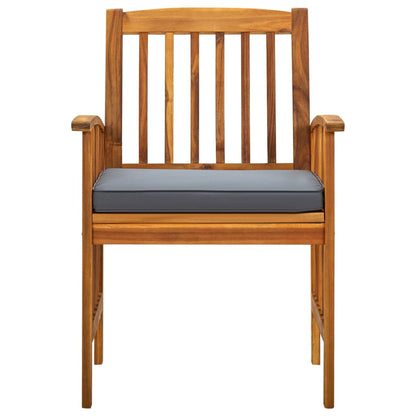 Set da Pranzo da Giardino 7 pz con Cuscini Massello di Acacia - homemem39