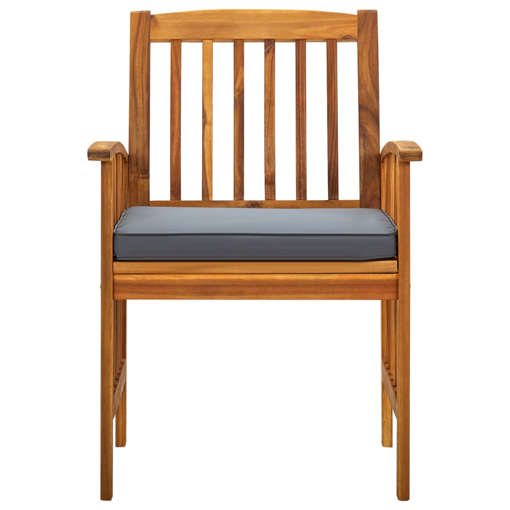 Set da Pranzo da Giardino 9 pz con Cuscini Massello di Acacia - homemem39