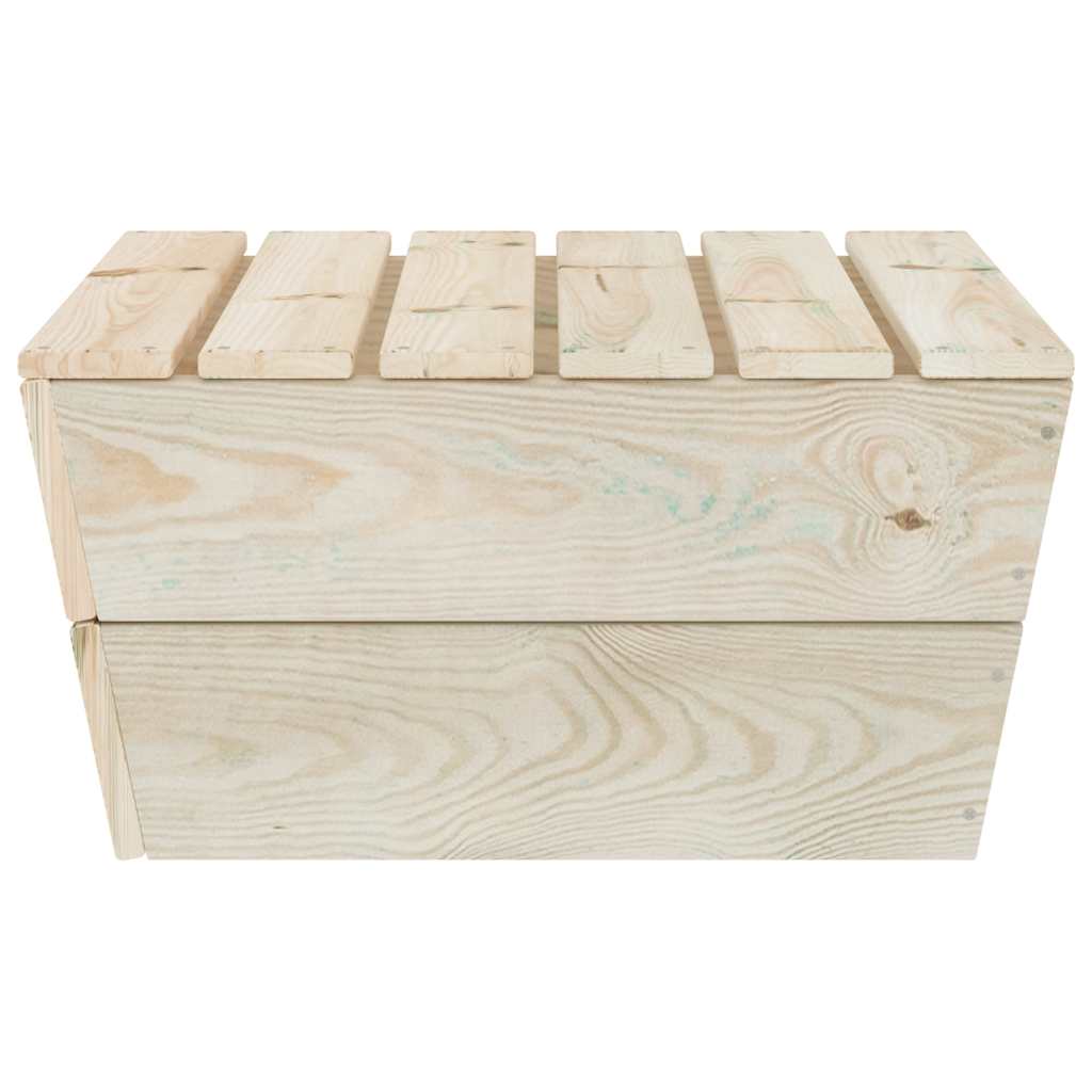 Tavoli da Giardino 2 pz 60x60x30cm in Legno di Abete Impregnato