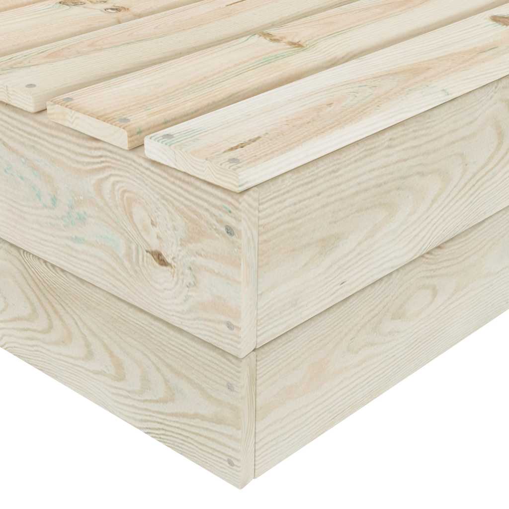 Tavoli da Giardino 2 pz 60x60x30cm in Legno di Abete Impregnato