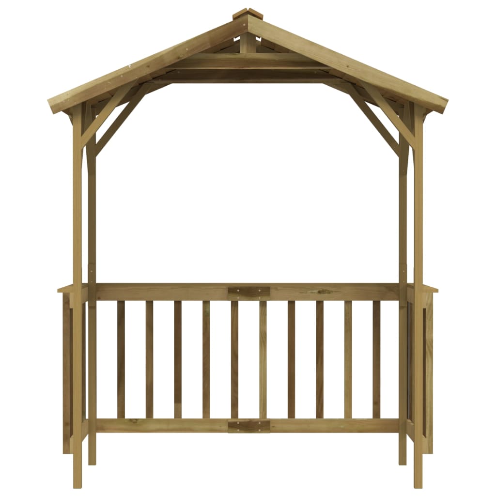 Capanno per Barbecue 163,5x93x210 cm in Pino Impregnato - homemem39