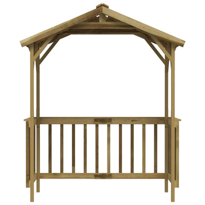 Capanno per Barbecue 163,5x93x210 cm in Pino Impregnato - homemem39