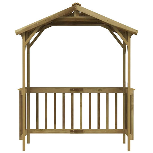 Capanno per Barbecue 163,5x93x210 cm in Pino Impregnato