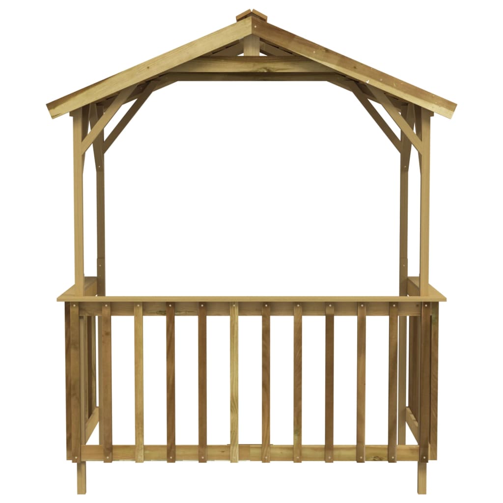 Capanno per Barbecue 163,5x93x210 cm in Pino Impregnato - homemem39