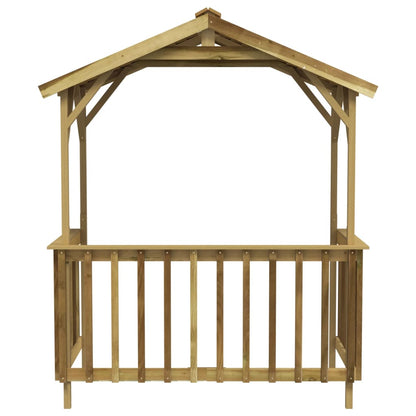 Capanno per Barbecue 163,5x93x210 cm in Pino Impregnato - homemem39