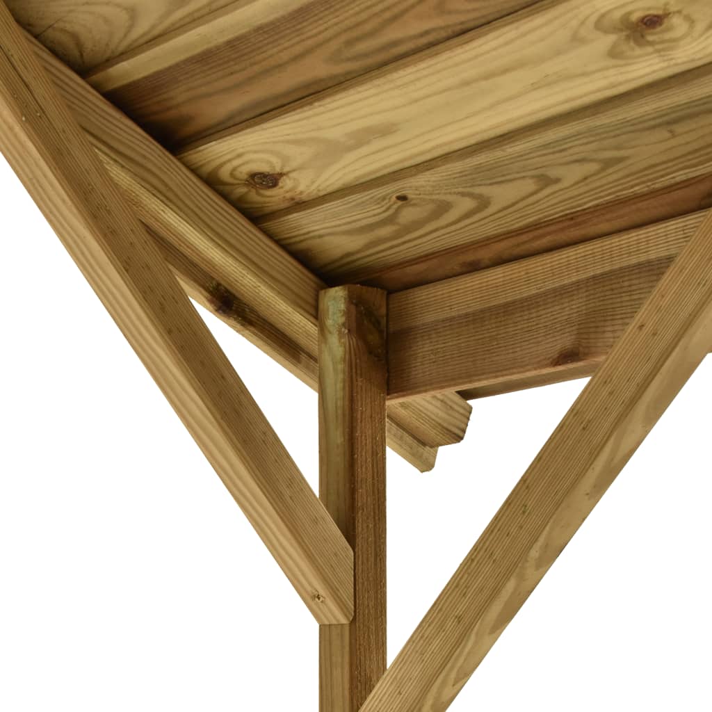 Capanno per Barbecue 163,5x93x210 cm in Pino Impregnato - homemem39